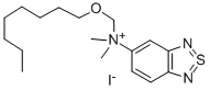 (2,1,3-Benzothia(S IV)diazol-5-yl)dimethyloctoxymethylammonium iodide