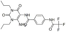 Benzamide,  N-(6-amino-1,2,3,4-tetrahydro-2,4-dioxo-1,3-dipropyl-5-pyrimidinyl)-4-[(trifluoroacetyl)amino]-  (9CI)