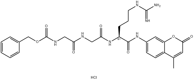 Z-甘氨酰甘氨酰精氨酸-7-氨基-4-甲基香豆素盐酸盐