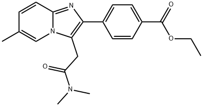 4-[3-[2-(二甲基氨基)-2-氧代乙基]-6-甲基咪唑并[1,2-A]吡啶-2-基]苯甲酸乙酯