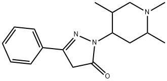 3H-Pyrazol-3-one, 2,4-dihydro-5-phenyl-2-(1,2,5-trimethyl-4-piperidiny l)-
