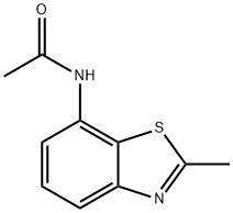 Benzothiazole, 7-acetamido-2-methyl- (6CI)