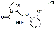 2-amino-1-[2-[(2-methoxyphenoxy)methyl]thiazolidin-3-yl]ethanone hydro chloride