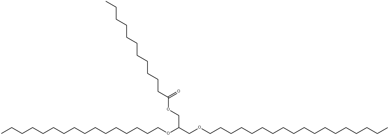Dodecanoic acid 2-(hexadecyloxy)-3-(octadecyloxy)propyl ester
