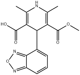 4-(2,1,3-benzoxadiazol-4-yl)-5- methoxycarbonyl-2,6-dimethyl-1,4-dihydropyridine-3-carboxylic acid