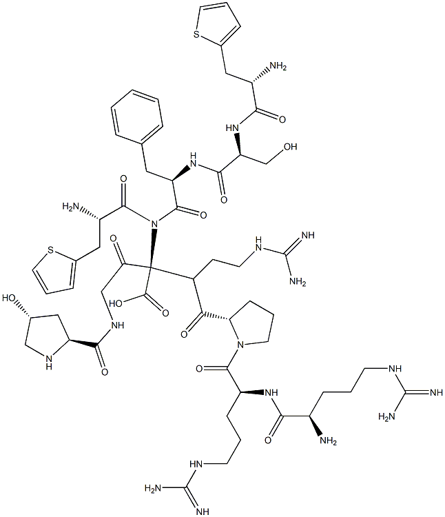 D-ARG-[HYP3,THI5,8, D-PHE7--BRADYKININ