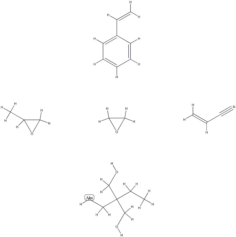 2-Propenenitrile, polymer with ethenylbenzene, 2-ethyl-2-(hydroxymethyl)-1,3-propanediol, methyloxirane and oxirane