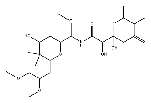 N-[[6-(2,3-Dimethoxypropyl)tetrahydro-4-hydroxy-5,5-dimethyl-2H-pyran-2-yl](methoxy)methyl]tetrahydro-α,2-dihydroxy-5,6-dimethyl-4-methylene-2H-pyran-2-acetamide