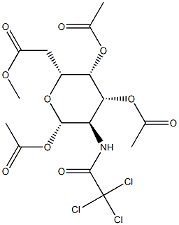 b-D-Glucopyranose,2-deoxy-2-[(trichloroacetyl)amino]-, 1,3,4,6-tetraacetate (9CI)