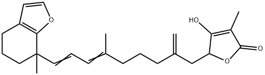 4,5,6,7-Tetrahydro-7-methyl-7-[4-methyl-8-methylene-9-(4-hydroxy-3-methyl-2,5-dihydro-2-oxofuran-5-yl)-1,3-nonadienyl]benzofuran
