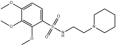 Benzenesulfonamide, N-(2-(1-piperidinyl)ethyl)-2,3,4-trimethoxy-