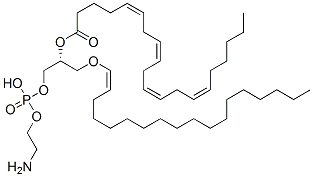 2-aminoethoxy-[(2R)-2-[(5Z,8Z,11Z,14Z)-icosa-5,8,11,14-tetraenoyl]oxy-3-[(Z)-octadec-1-enoxy]propoxy]phosphinic acid