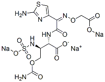 (2S,3S)-N-[(2-Amino-4-thiazolyl)[(Z)-[(sodiooxycarbonyl)methoxy]imino]acetyl]-3-[(sodiooxysulfonyl)amino]-O-carbamoylhomoserine sodium salt