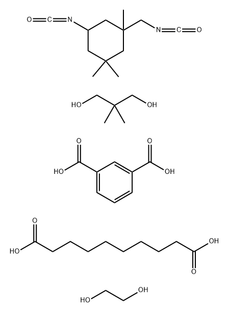1,3-Benzenedicarboxylic acid polymer with decanedioic acid, 2,2-dimethyl-1,3-propanediol, 1,2-ethanediol and 5-isocyanato-1-(isocyanatomethyl)-1,3,3-trimethylcyclohexane