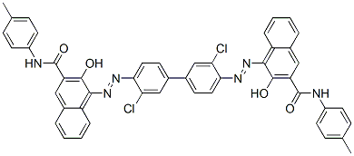 2-Naphthalenecarboxamide, 4,4'-[(3,3'-dichloro[1,1'- biphenyl]-4,4'-diyl)bis(azo)]bis[3-hydroxy-N-(4-methylphenyl )-