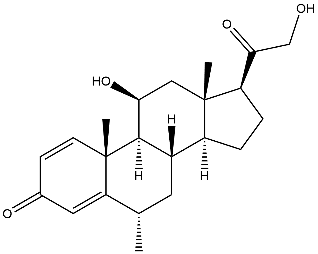 (6α,11β)-11,21-Dihydroxy-6-methyl-pregna-1,4-diene-3,20-dione