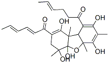 1-[9-(1-Oxo-4-hexenyl)-3,4,4a,5a,9a,9b-hexahydro-1,4,4a,6,8-pentahydroxy-4,5a,7,9b-tetramethyldibenzofuran-2-yl]-2,4-hexadien-1-one