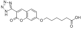 6-((2-Oxo-3-(1H-tetrazol-5-yl)-2H-1-benzopyran-7-yl)oxy)hexanoic acid