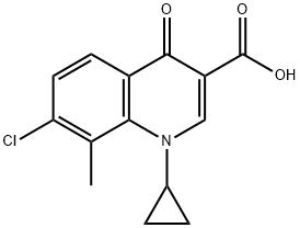 7-氯-1-环丙基-1,4-二氢-8-甲基-4-氧代-3-喹啉羧酸