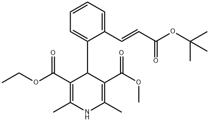 (E)-4-[2-[3-叔丁氧基-3-氧代-1-丙烯基]苯基]-1,4-二氢-2,6-二甲基-3,5-吡啶二甲酸乙基甲基酯