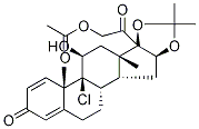 (11BETA,16ALPHA)-21-(乙酰氧基)-9-氯-11-羟基-16,17-[(1-甲基亚乙基)二(氧基)]-孕甾-1,4-二烯-3,20-二酮