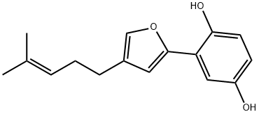 2-[4-(4-Methyl-3-pentenyl)-2-furanyl]-1,4-benzenediol