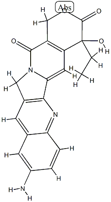 1H-Pyrano3,4:6,7indolizino1,2-bquinoline-3,14(4H,12H)-dione, 9-amino-4-ethyl-4-hydroxy-