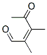 2-Pentenal, 2,3-dimethyl-4-oxo-, (Z)- (9CI)