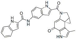 1H-Indole-2-carboxamide, N-(2-((4,5,8,8a-tetrahydro-7-methyl-4-oxocycl opropa(c)pyrrolo(3,2-e)indol-2(1H)-yl)carbonyl)-1H-indol-5-yl)-, (7bS) -