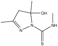 1H-Pyrazole-1-carbothioamide,4,5-dihydro-5-hydroxy-N,3,5-trimethyl-(9CI)