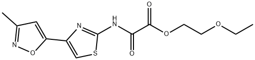 2-ethoxyethyl N-(4-(3-methyl-5-isoxazolyl)-2-thiazolyl)oxamate