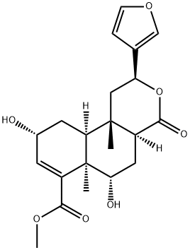 [2S,(-)]-2β-(3-Furanyl)-1,4,4aα,5,6,6a,9,10,10aα,10b-decahydro-6α,9α-dihydroxy-6aα,10bβ-dimethyl-4-oxo-2H-naphtho[2,1-c]pyran-7-carboxylic acid methyl ester