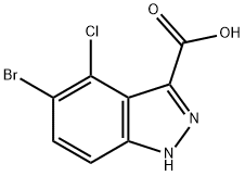 1H-Indazole-3-carboxylicacid,5-broMo-4-chloro-