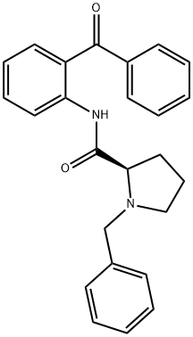 (2R)-N-(2-苯甲酰基苯基)-1-(苯基甲基)-2-吡咯烷甲酰胺