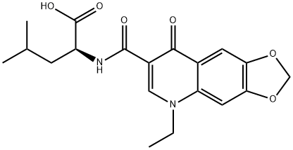 (2S)-2-[(5-ethyl-8-oxo-[1,3]dioxolo[4,5-g]quinoline-7-carbonyl)amino]-4-methyl-pentanoic acid