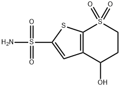 5,6-Dihydro-4-hydroxy-4H-thieno[2,3-b]thiopyran-2-sulfonamide 7,7-dioxide
