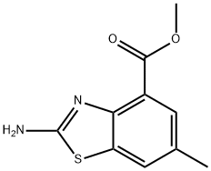 4-Benzothiazolecarboxylicacid,2-amino-6-methyl-,methylester(9CI)