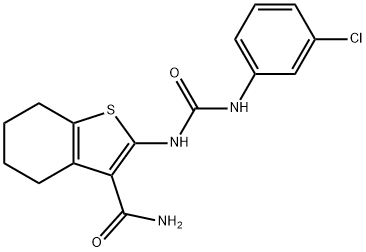 2-(3-(3-chlorophenyl)ureido)-4,5,6,7-tetrahydrobenzo[b]thiophene-3-carboxamide