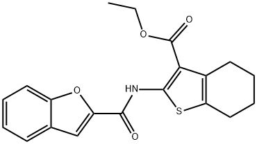 ethyl 2-[(1-benzofuran-2-ylcarbonyl)amino]-4,5,6,7-tetrahydro-1-benzothiophene-3-carboxylate