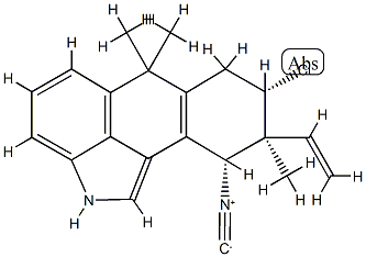 [8R,(-)]-8β-Chloro-9α-ethenyl-2,6,7,8,9,10-hexahydro-10α-isocyano-6,6,9-trimethylnaphtho[1,2,3-cd]indole