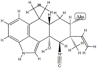 (6aS)-8α-Chloro-9β-ethenyl-6,6aβ,7,8,9,10-hexahydro-10β-isocyano-6,6,9-trimethylnaphth[1,2,3-cd]indol-10aα(2H)-ol