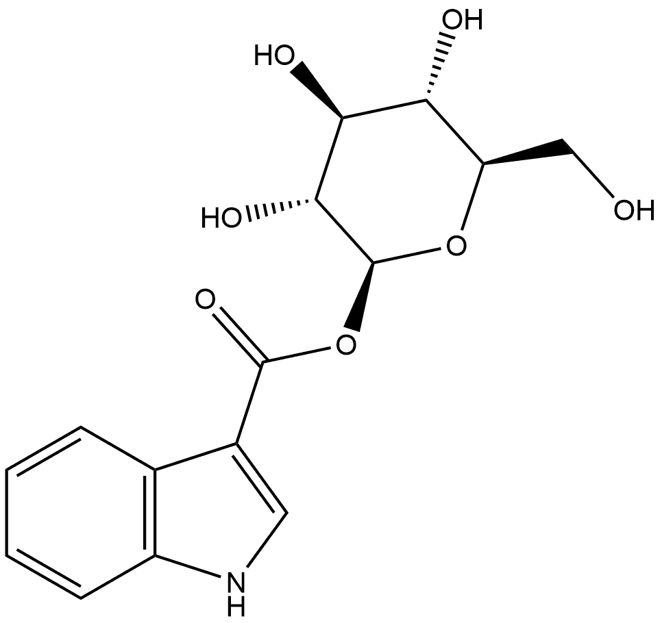 Indole-3-carboxylic acid
 β-D-glucopyranosyl ester