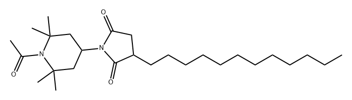 N-(1-乙酰基-2,2,6,6-四甲基-4-哌啶基)-2-十二基琥珀酰亚胺