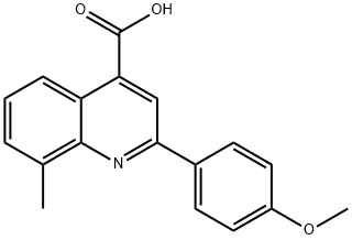 2-(4-甲氧苯基)-8-甲基-喹啉-4-羧酸