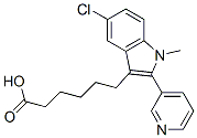 5-chloro-1-methyl-2-(3-pyridyl)-3-indolehexanoic acid