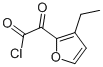 2-Furanacetyl chloride, 3-ethyl-alpha-oxo- (9CI)