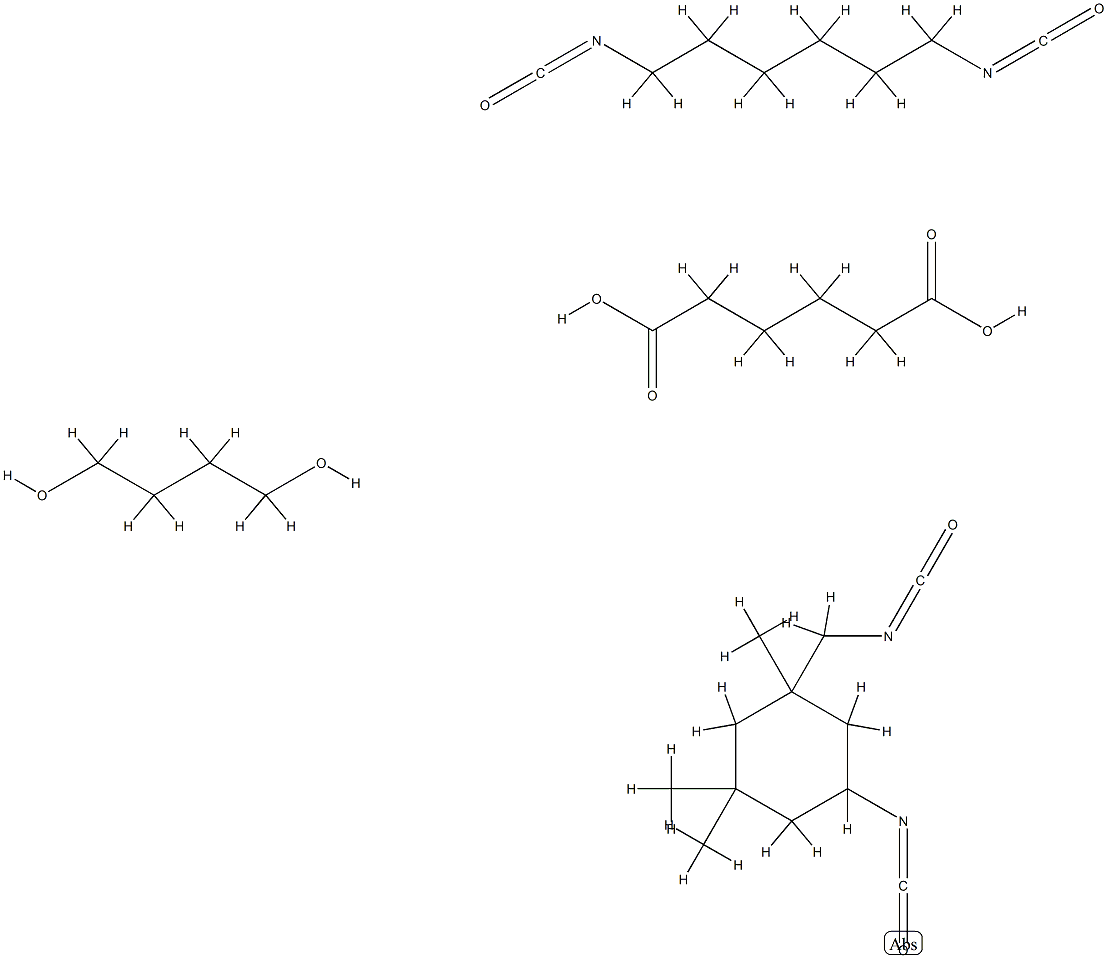 Hexanedioic acid, polymer with 1,4-butanediol, 1,6-diisocyanatohexane and 5-isocyanato-1-(isocyanatomethyl)-1,3,3-trimethylcyclohexane
