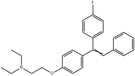 1-(4-fluorophenyl)-1-(4-(2-N,N-diethylamino)ethoxy)phenyl-2-phenylethylene