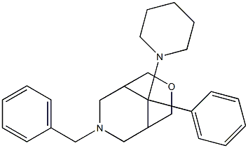 7-benzyl-9-phenyl-9-piperidino-3-oxa-7-azabicyclo(3.3.1)nonane