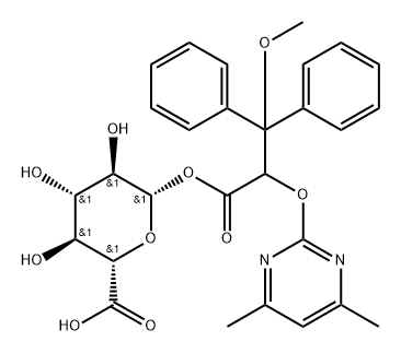 BETA-D-吡喃葡萄糖醛酸 1-[ALPHA-[(4,6-二甲基-2-嘧啶基)氧基]-BETA-甲氧基-BETA-苯基苯丙酸酯]
